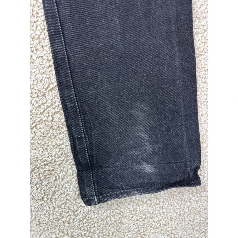 Levis 501XX Jeans Mens 36x32 Black Denim Button Fly Dark Wash Vintage Bootcut